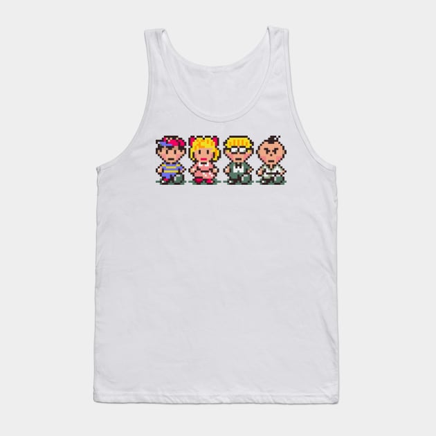 Earthbound Party Member Sprites Tank Top by SpriteGuy95